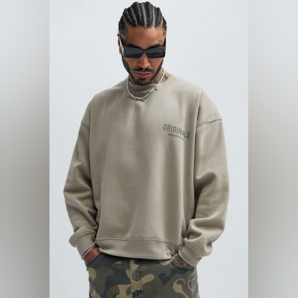 Originals Brooklyn Cloth Men's Crewneck Sweater - Size Large
